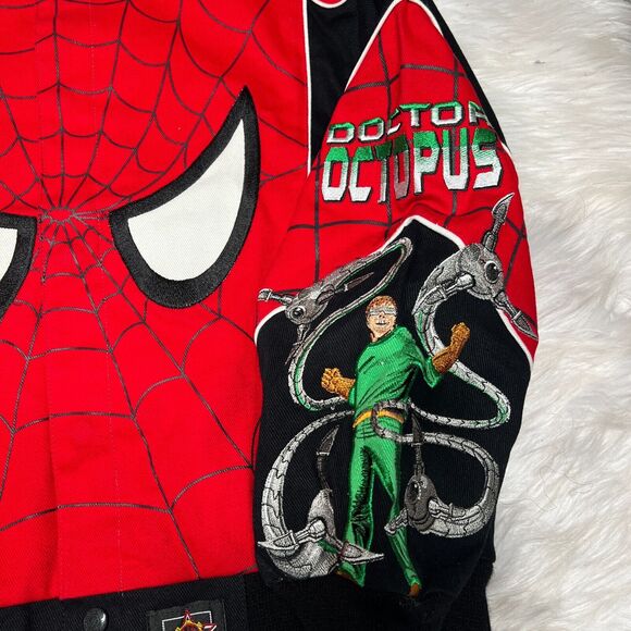 JH DESIGN YOUTH AMAZING SPIDERMAN JACKET SIZE 2XL 13-14 GREEN GOBLIN DR OCTOPUS - Picture 4 of 7